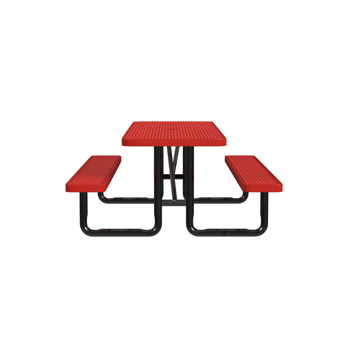 Quick Ship T8XPP 8 Foot Expanded Metal Picnic Table