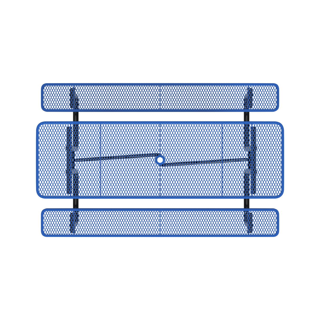 Quick Ship T8XPP 8 Foot Expanded Metal Picnic Table