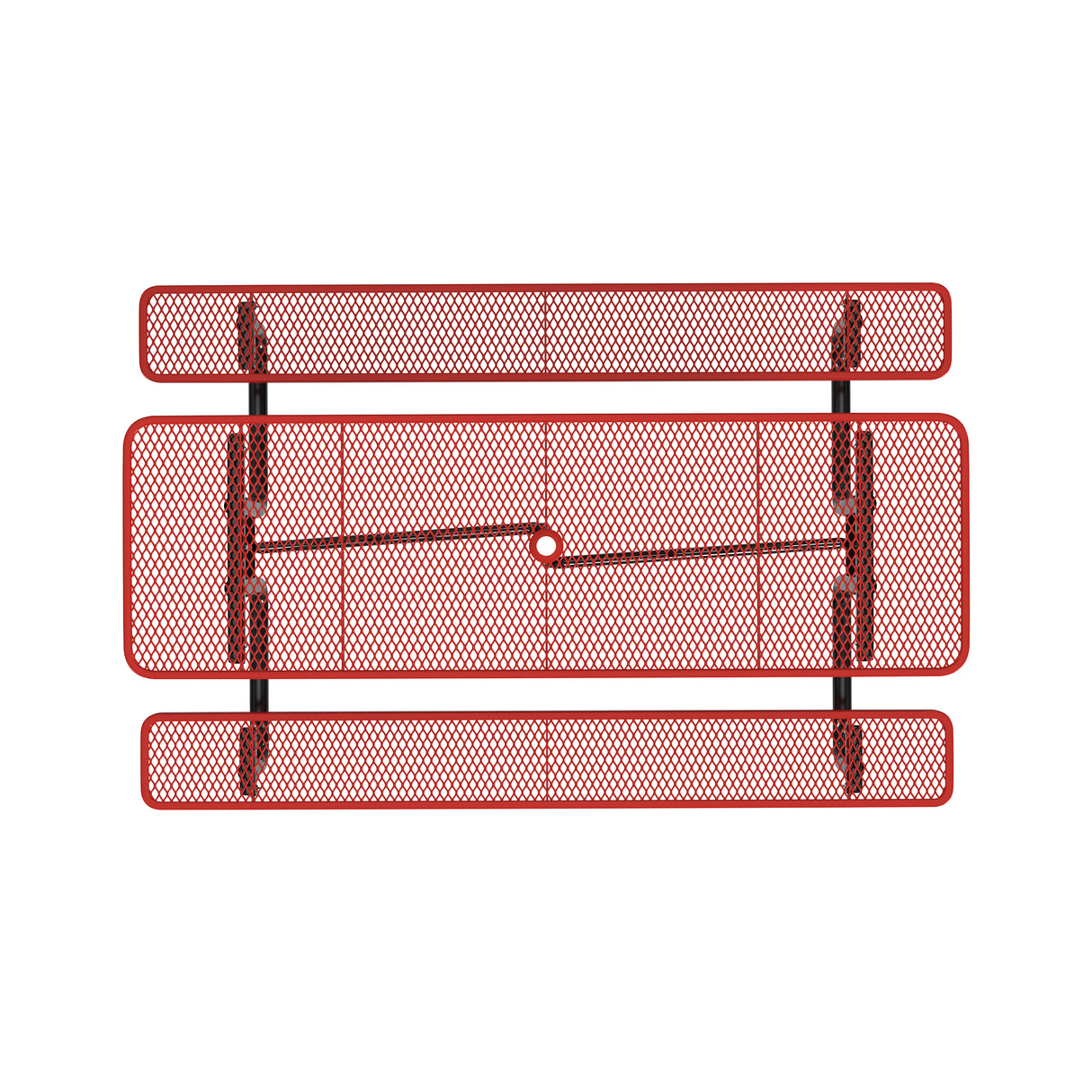 Quick Ship T8XPP 8 Foot Expanded Metal Picnic Table