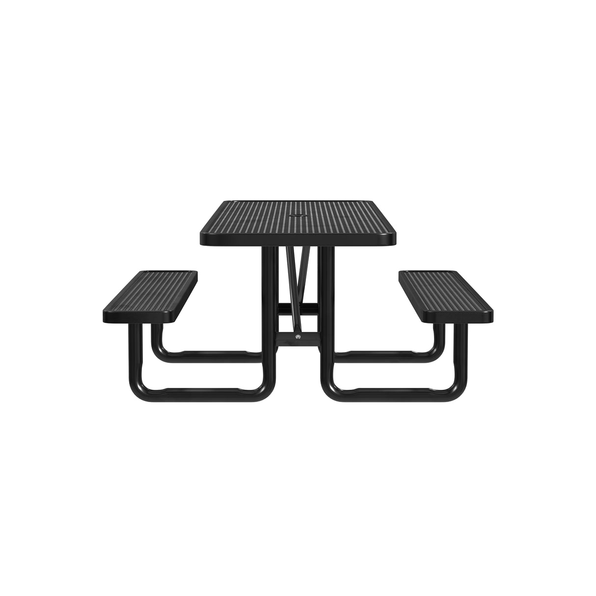 Quick Ship T8XPP-ADA 8 Foot Expanded Metal ADA Picnic Table