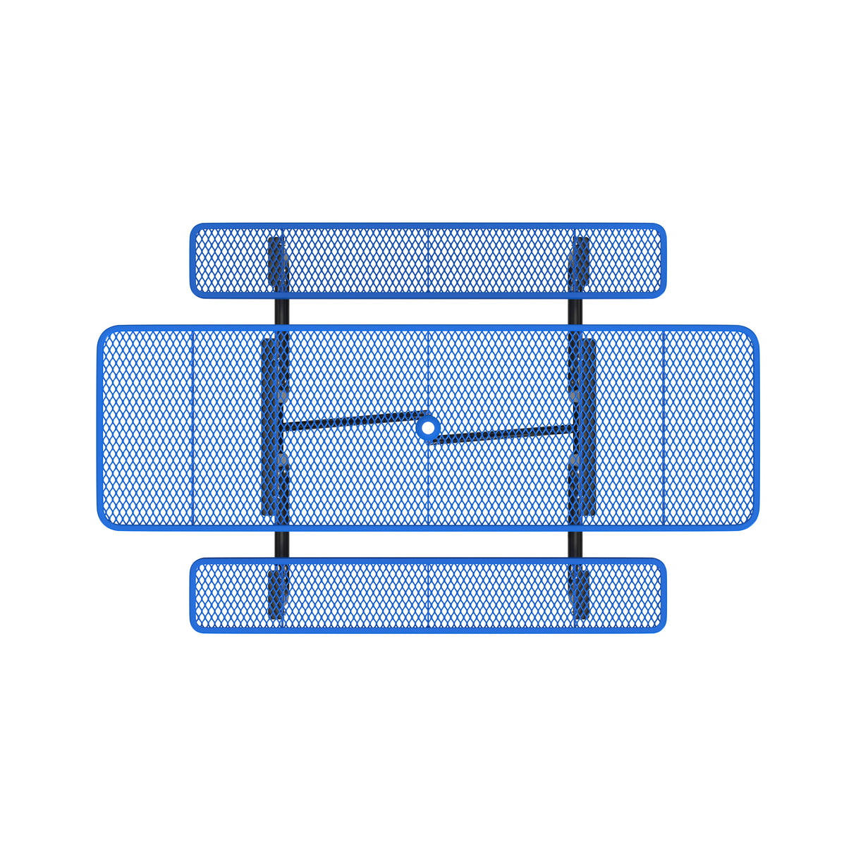 Quick Ship T8XPP-ADA 8 Foot Expanded Metal ADA Picnic Table