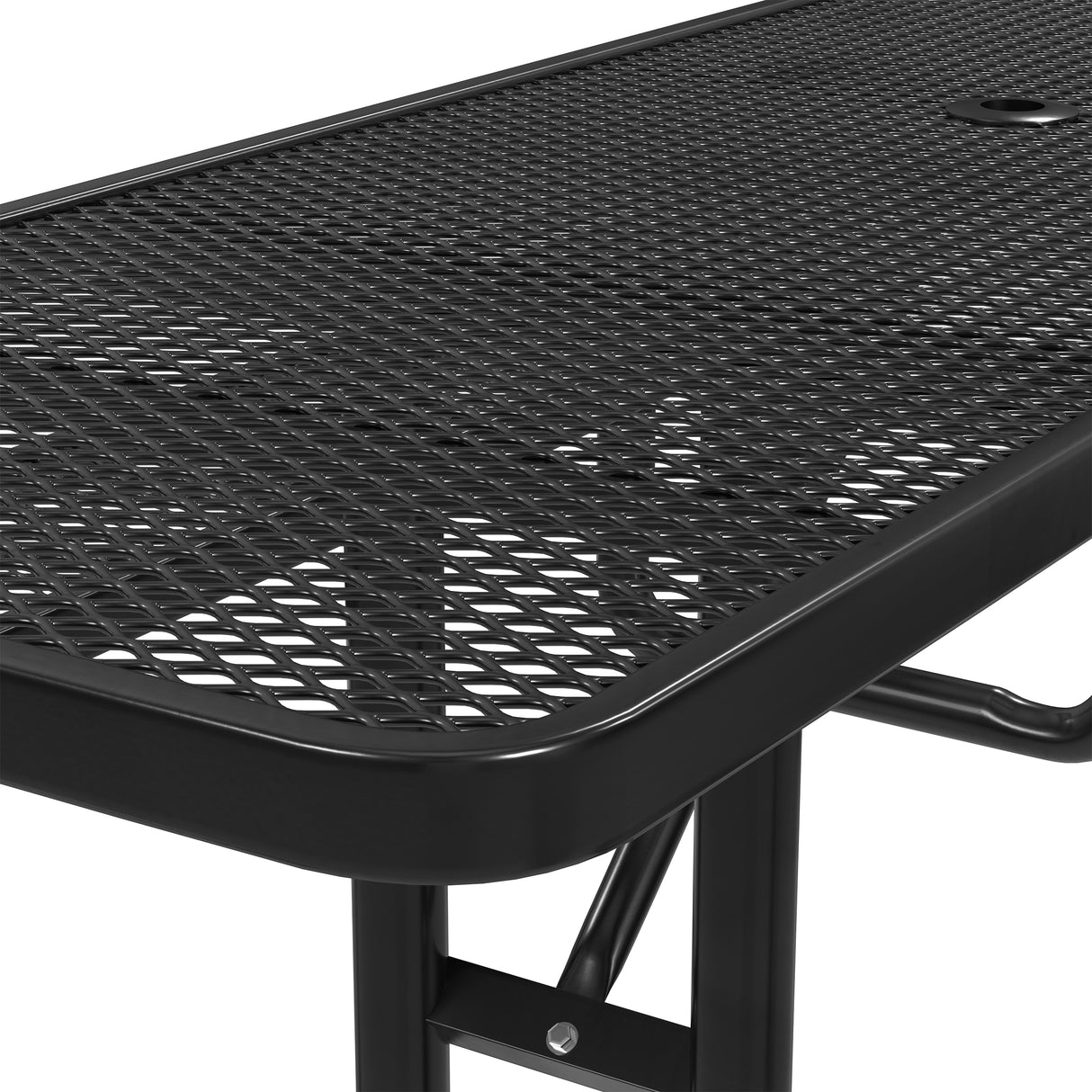 Quick Ship T8XPP-ADA 8 Foot Expanded Metal ADA Picnic Table