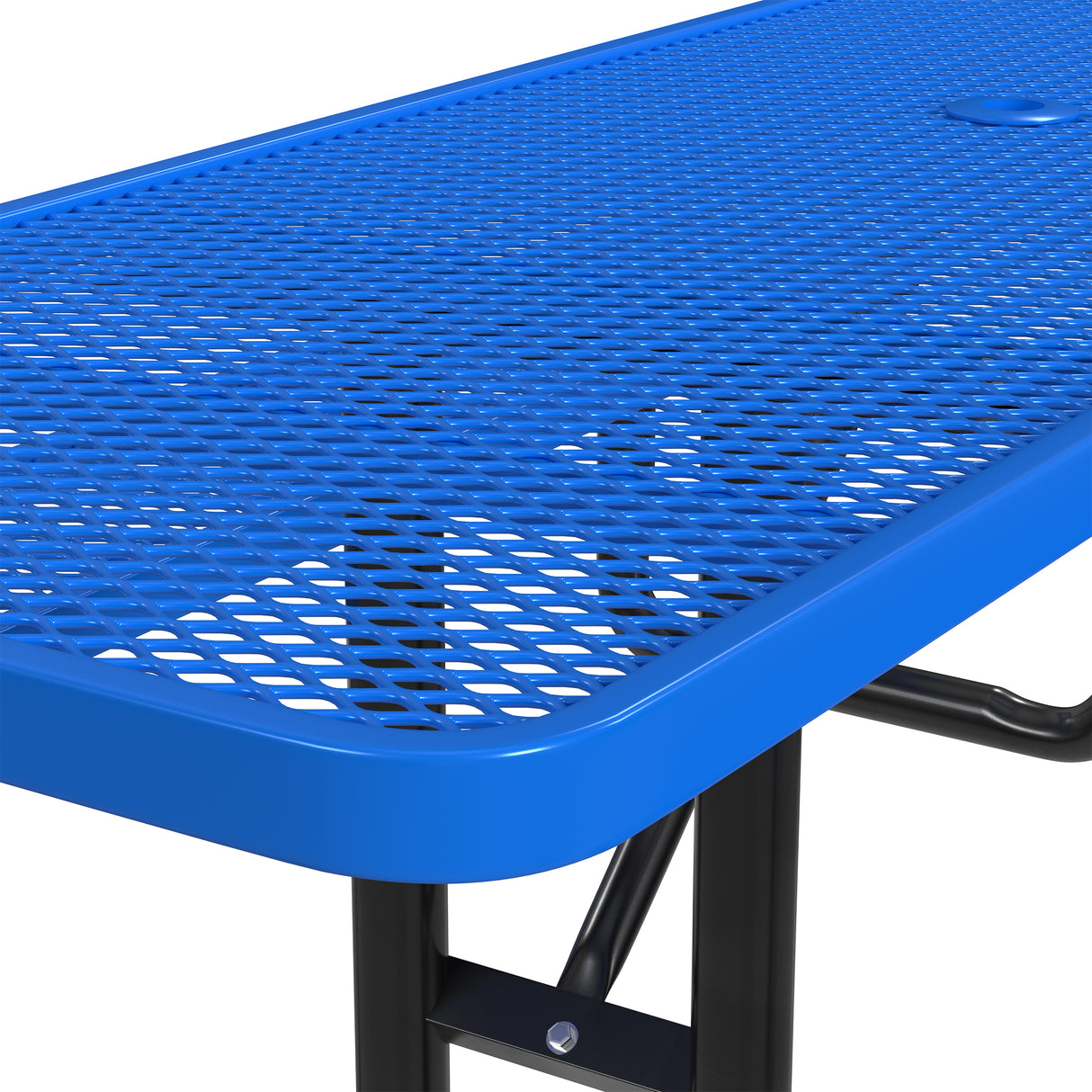 Quick Ship T8XPP-ADA 8 Foot Expanded Metal ADA Picnic Table