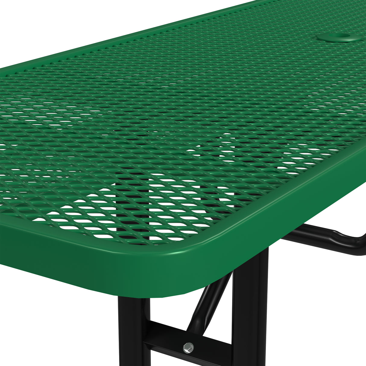 Quick Ship T8XPP-ADA 8 Foot Expanded Metal ADA Picnic Table