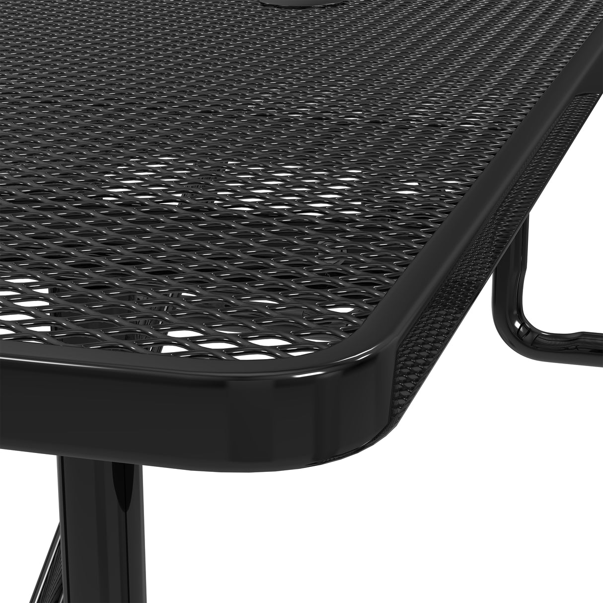 Quick Ship T8XPP 8 Foot Expanded Metal Picnic Table
