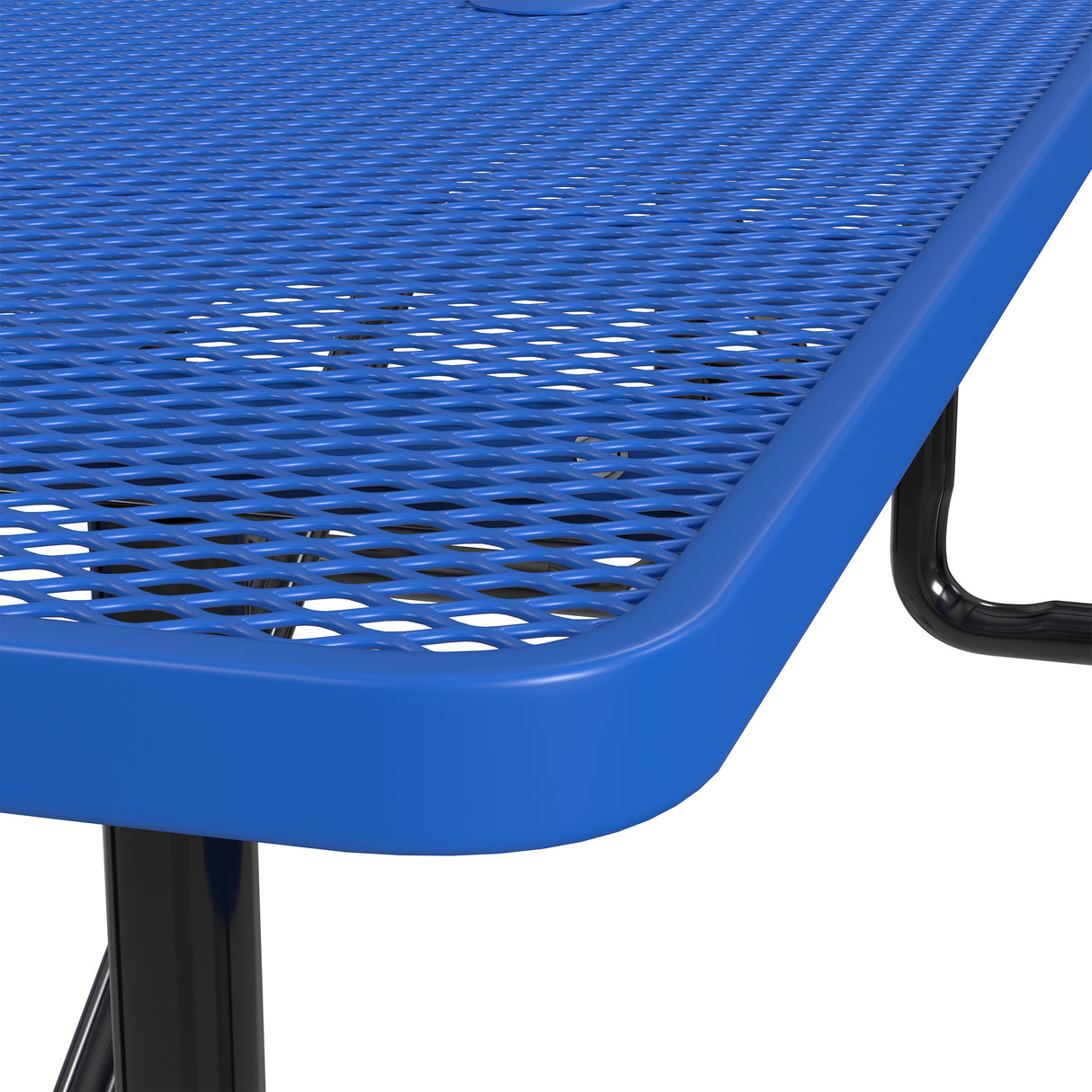 Quick Ship T8XPP 8 Foot Expanded Metal Picnic Table