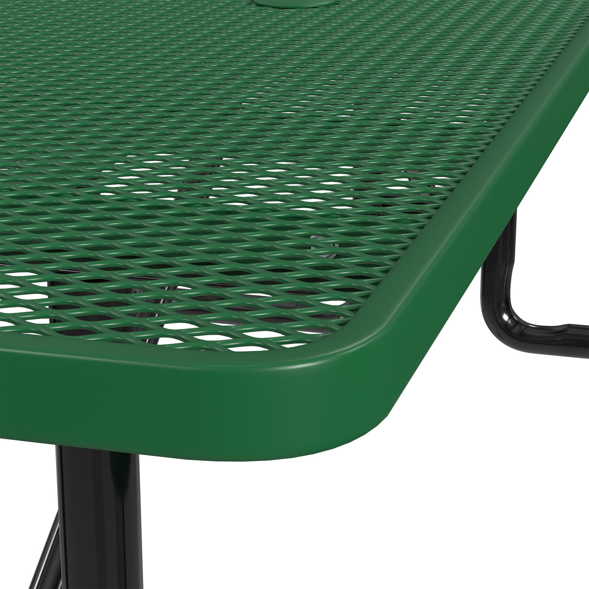 Quick Ship T8XPP 8 Foot Expanded Metal Picnic Table