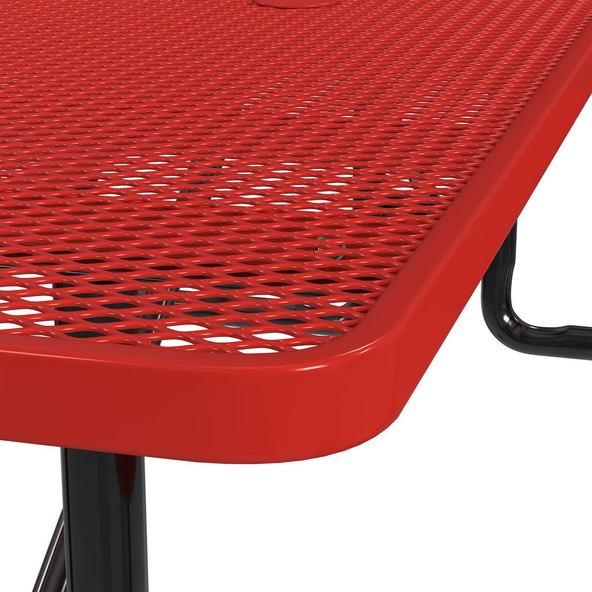 Quick Ship T8XPP 8 Foot Expanded Metal Picnic Table
