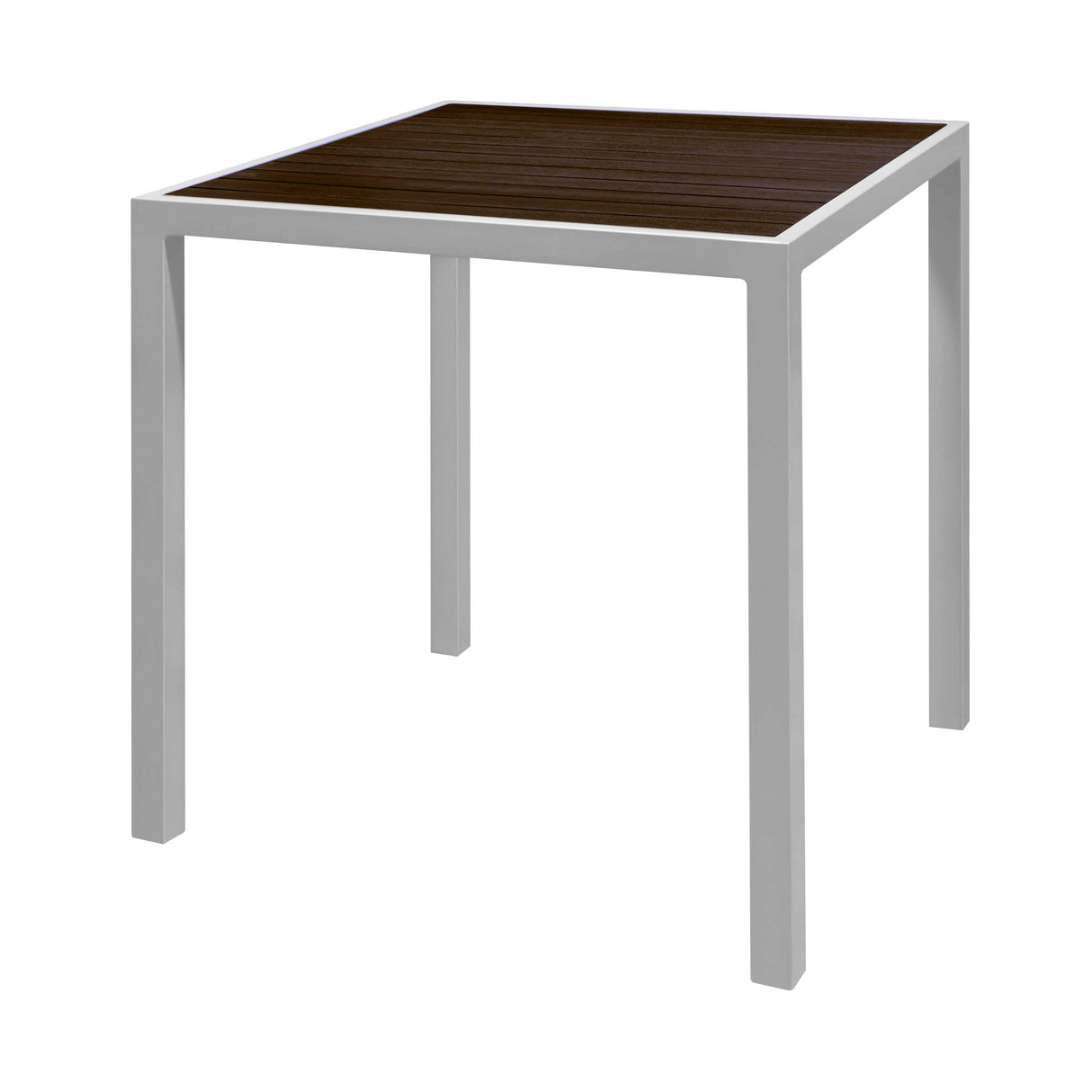 36" square tiki bar table - espresso