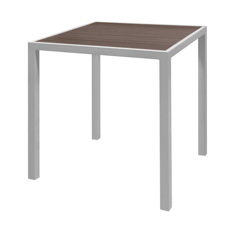 36" square tiki bar table - gray