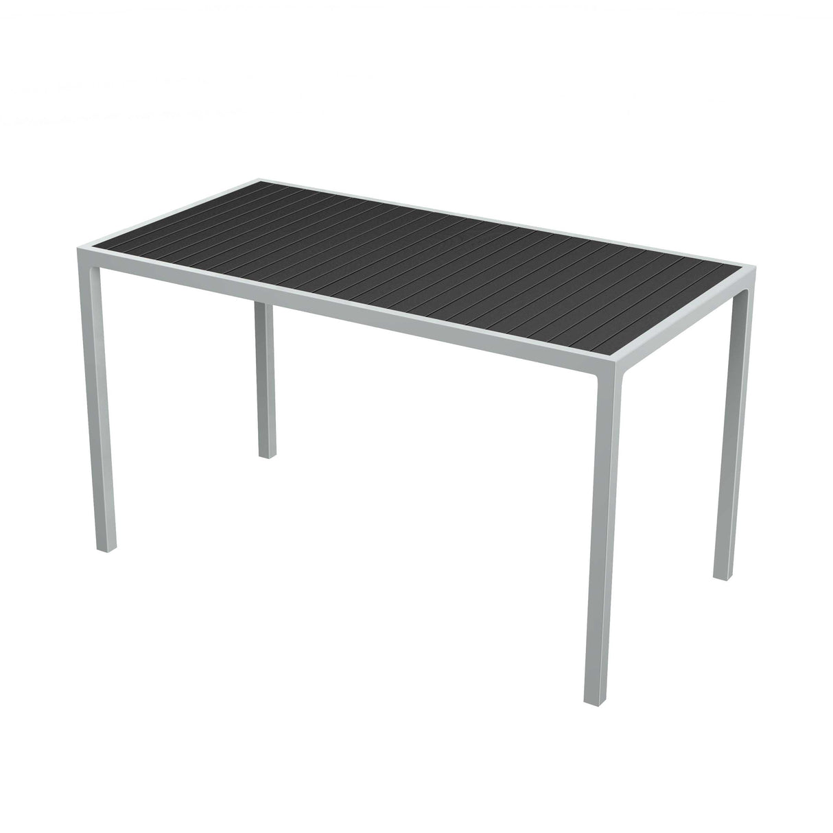 72 inch rectangular tiki table - black
