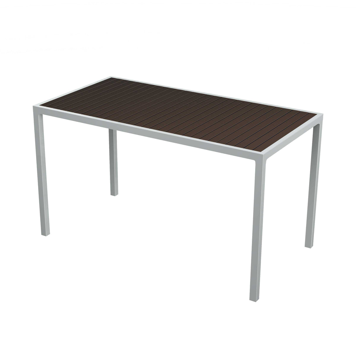 72 inch rectangular tiki table - espresso