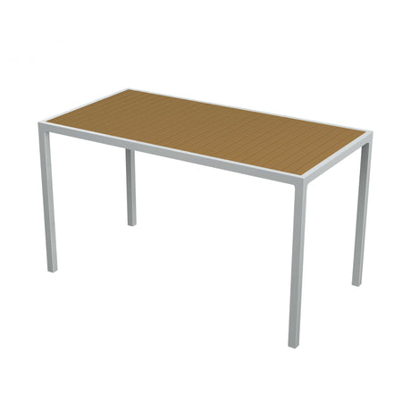 72 inch rectangular tiki table - teak