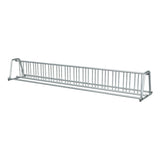 16 ft long A-shaped bike rack of galvanized steel tubing - double sided in 3/4 view