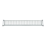 16 ft long A-shaped bike rack of galvanized steel tubing - double sided in front view