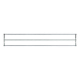 16 ft long A-shaped bike rack of galvanized steel tubing - double sided in top view