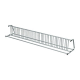 16 ft long D-shaped bike rack of galvanized steel tubing - double sided in 3/4 view