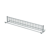 16 ft long bike rack of galvanized steel tubing - double sided in 3/4 view