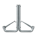 16 ft long bike rack of galvanized steel tubing - double sided in side view