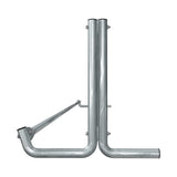 16 ft long bike rack of galvanized steel tubing - single sided in side view