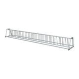 20 ft long A-shaped bike rack of galvanized steel tubing - double sided in 3/4 view