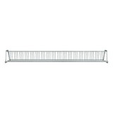 20 ft long A-shaped bike rack of galvanized steel tubing - double sided in front view