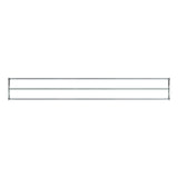 20 ft long A-shaped bike rack of galvanized steel tubing - double sided in top view