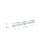 5ADBK bike rack with dimensions: 30.125 in. high x 32.375 in. deep x 240 in. wide