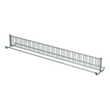 20 ft long bike rack of galvanized steel tubing - double sided in 3/4 view