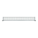 20 ft long bike rack of galvanized steel tubing - double sided in front view