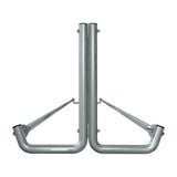 20 ft long bike rack of galvanized steel tubing - double sided in right view