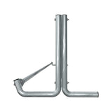 20 ft long bike rack of galvanized steel tubing - single sided in side view