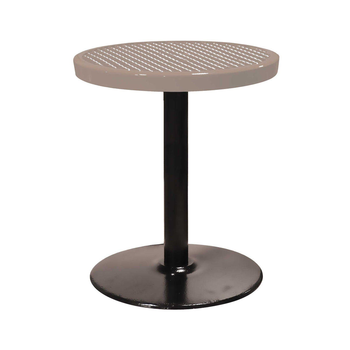 24TABX30 24" round expanded pedestal table 30" high - beige