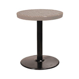 24TABX30 24" round expanded pedestal table 30" high - beige