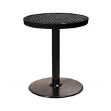 24TABX30 24" round expanded pedestal table 30" high - black