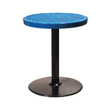 24TABX30 24" round expanded pedestal table 30" high - blue