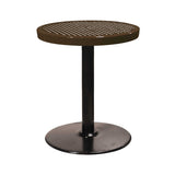 24TABX30 24" round expanded pedestal table 30" high - brown