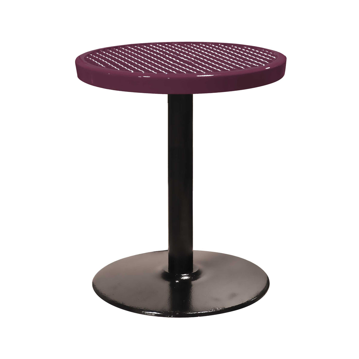 24TABX30 24" round expanded pedestal table 30" high - burgundy