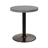 24TABX30 24" round expanded pedestal table 30" high - gray