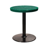 24TABX30 24" round expanded pedestal table 30" high - green