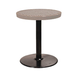 24TABX30 24" round expanded pedestal table 30" high - sandstone