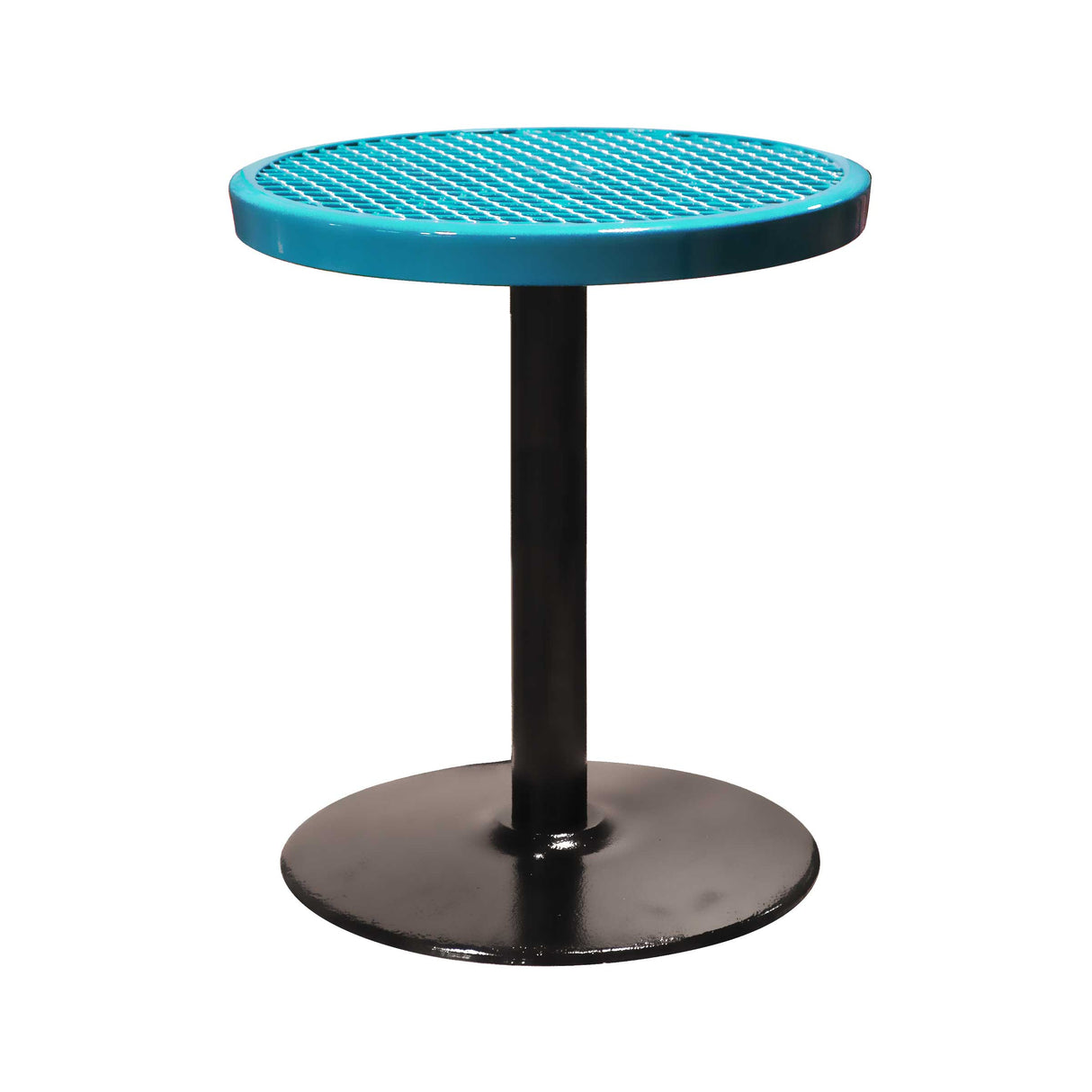 24TABX30 24" round expanded pedestal table 30" high - teal