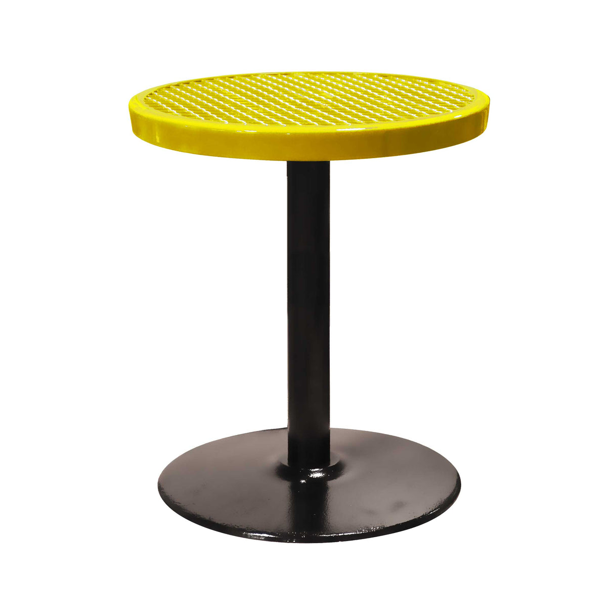 24TABX30 24" round expanded pedestal table 30" high - yellow