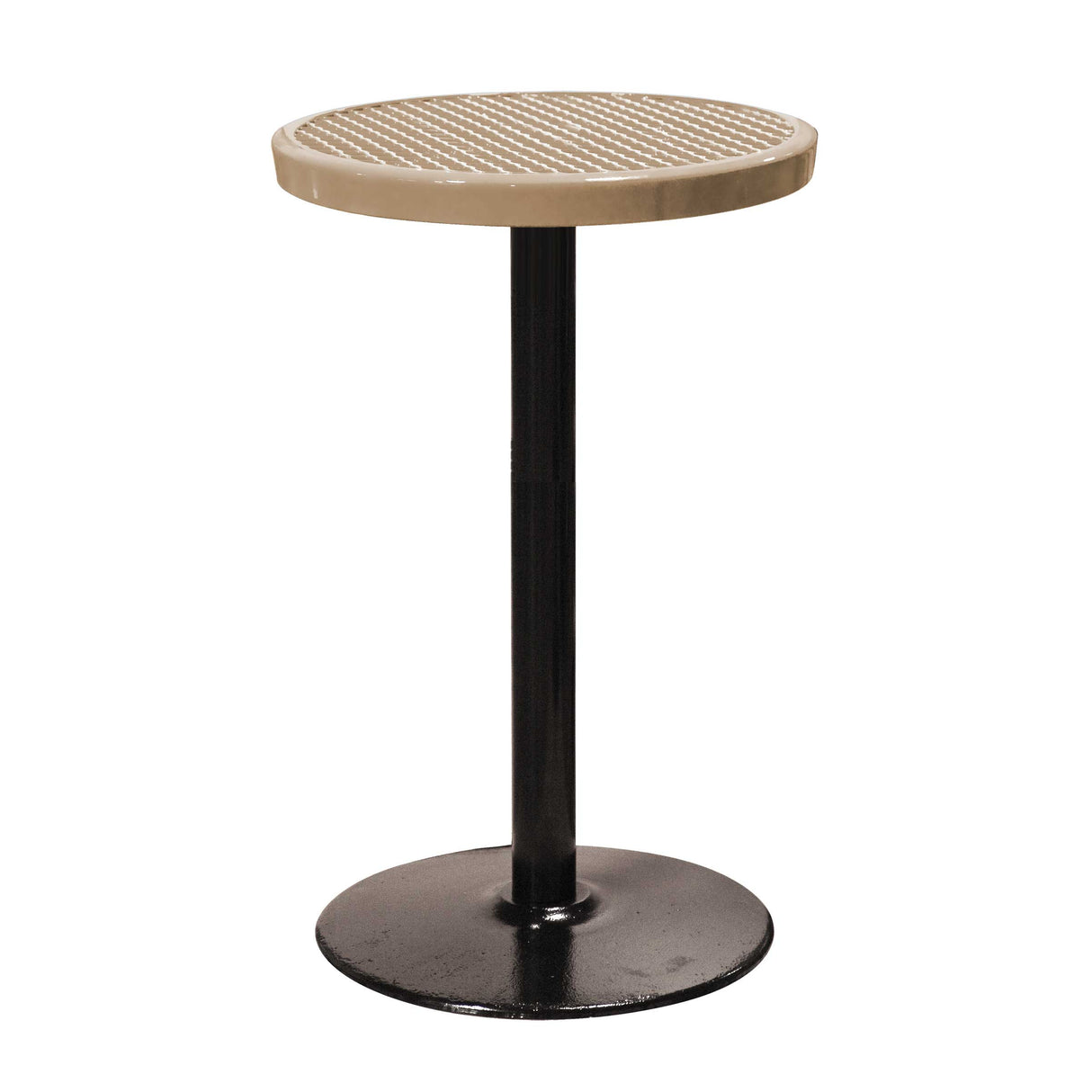 24TABX40 24" round expanded pedestal table 40" high - beige