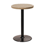 24TABX40 24" round expanded pedestal table 40" high - beige