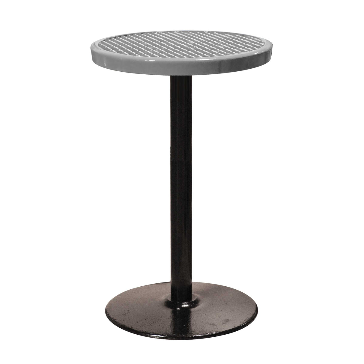 24TABX40 24" round expanded pedestal table 40" high - gray