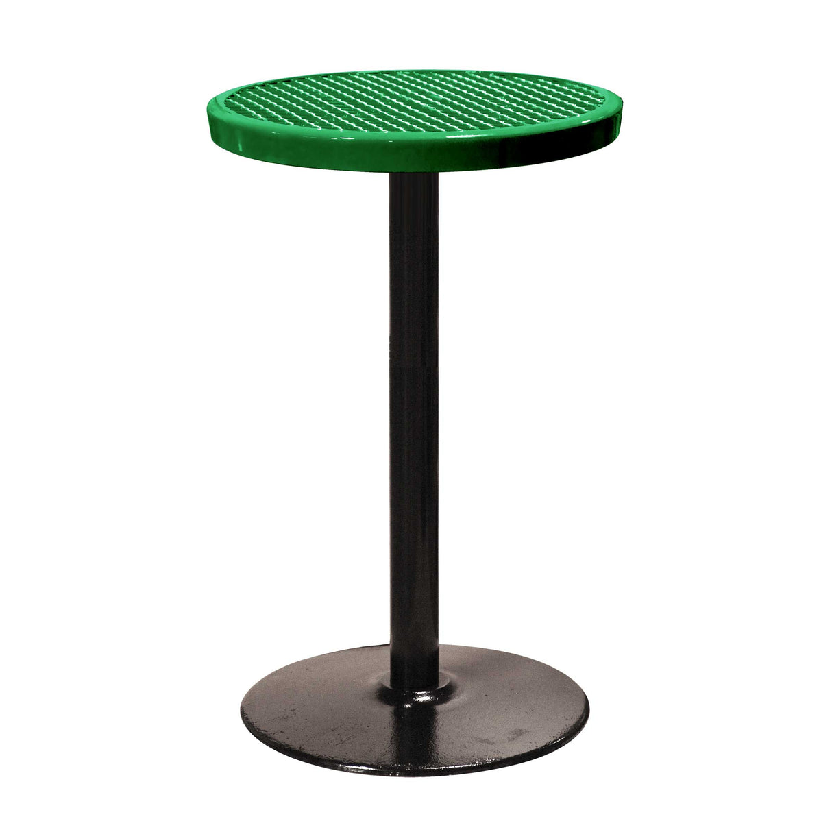 24TABX40 24" round expanded pedestal table 40" high - green