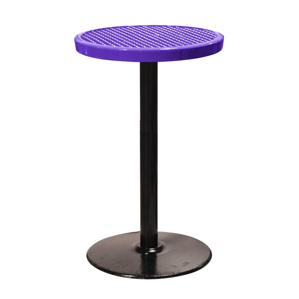 24TABX40 24" round expanded pedestal table 40" high - purple