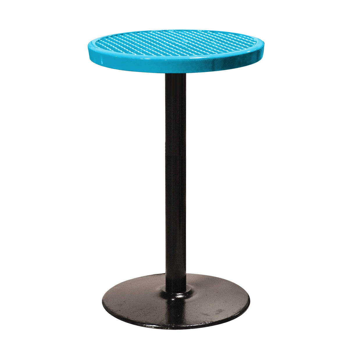 24TABX40 24" round expanded pedestal table 40" high - teal