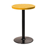 24TABX40 24" round expanded pedestal table 40" high - yellow